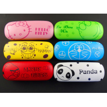 OEM Print Pattern Logo Metal Spectacle Sunglasses Case